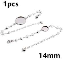 1 Piece 12-20mm Inner Size Crafts Stainless Steel Bangle Bracelet Cabochons Blank Base Tray Setting DIY Jewelry Making Accessories - Bracelet Display Stand - View 45