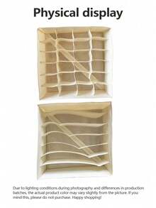 Large Wardrobe Clothes Storage Divider Box, Create A Tidy Wardrobe. Washable Drawer Storage Box, Used For Storing Underwear And Accessories. Fashionable Foldable Storage Bag, Keep Your Wardrobe Organized And Neat. - Multicolor - View 7