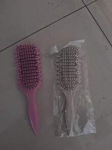 1/2/3pcs Portable Curling Brush, Nylon Bristles, Suitable For All Hair Types, Easy To Detangle And Add Volume - Multicolor - View 15