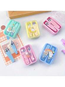 Portable Nail Clippers And Nail Clippers Small Non-Slip Metal Nail Clippers For Girls With Cartoon Storage Box Set, Suitable For Camping And Family Use - Multiple Styles - View 4