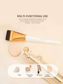 docolor 3-Piece Makeup Brush Set, Zero Product Absorption, Seamless Application, Ultra-Thin Brush And Powder Puff Combination, Create Perfect Base Makeup, Complete Set Suitable For Beginners - White - View 5