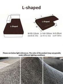 1pc Dark Gray Minimalist Solid Color Thick Elastic Sofa Seat Cushion Cover Backrest Cover, Protects Sofa, Dirt-Resistant, Easy To Remove And Wash, Suitable For All Seasons, Fits Living Room Decor, Sofa Cover, Sofa Covers, Sofa Cover L Shape, Sofa Cover 3 Seater, Large Cushion Covers, Large Cushion Cover, Sofa, Throws For Sofa, Living Room Sofa, Living Room Furniture, Couch Covers For Sofa And Loveseat, Boho Home Decor - Dark Grey - View 15