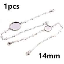 1 Piece 12-20mm Inner Size Crafts Stainless Steel Bangle Bracelet Cabochons Blank Base Tray Setting DIY Jewelry Making Accessories - Bracelet Display Stand - View 20