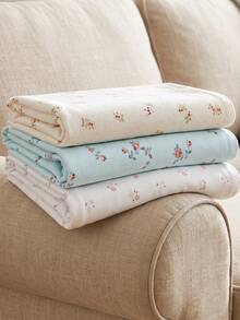 momscare 3 buah Selimut Bayi Motif Bunga Warna Polos, Kain Lembut dan Nyaman, Cocok untuk Bayi Baru Lahir, Selimut Bedong Tipis - MultiWarna - View 12