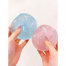 100PCS Cute Novelty Shape Squishy Stress Relief Toy, Fun Soft Squishy Desk Toy, Desk Toy, Party Favor And Travel Gift - Multicolor - View 1