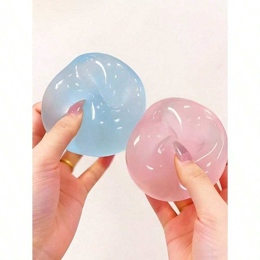 100PCS Cute Novelty Shape Squishy Stress Relief Toy, Fun Soft Squishy Desk Toy, Desk Toy, Party Favor And Travel Gift - Multicolor - View 1