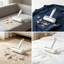 Portable Short Handle Large Head Lint Roller, Reusable, Can Remove Hair From Clothes And Sofas - One Size - View 3