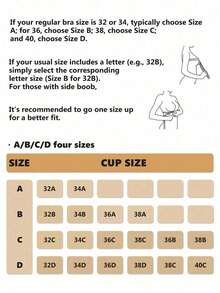 1pc Invisible Front Closure Adhesive Bra, Suitable For Summer, Bridal Gown Push-Up Bra, Backless Dress And More - Multi-color - View 10
