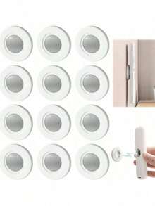 1/6/10pcs Magnetic Remote Control Holder – Remote Control Organizer, Wall-Floating Rack, Seamless Installation, Silicone Remote Control Holder Wall Mount, TV And Tool Rack - Multicolor - View 8