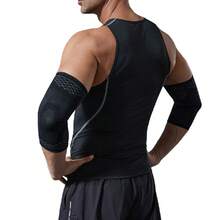 2pcs Breathable Elbow Compression Sleeve, Tennis Elbow Arm Support, Suitable For Basketball, Cycling, Tennis, Badminton, Running And Outdoor Sports - Black - View 6