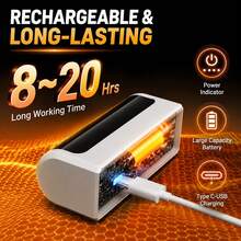 Set Of 2 Rechargeable Hand Warmers (3000mAh Each), Portable 3 Temperature Settings For Outdoor Camping, Christmas Stocking Stuffers - 2 packs - View 4