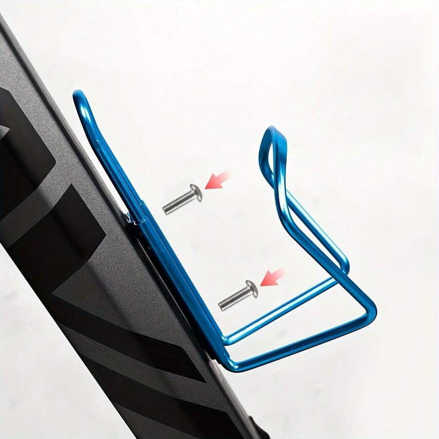 2 Packs Bike Water Bottle Cage Holder Mount Bracket, Universal Bicycle Bottle Rack Stand Compatible With Road Mountain Hybrid Commuter Bikes, Durable Stainless Steel Material With Installation Tool Kit - Black - View 1