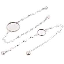 1 Piece 12-20mm Inner Size Crafts Stainless Steel Bangle Bracelet Cabochons Blank Base Tray Setting DIY Jewelry Making Accessories - Bracelet Display Stand - View 6