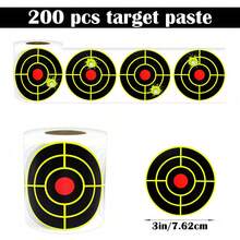 100pcs Splatter Shooting Target Paper, Self-Adhesive Target Stickers, Clear Hit Color Display, Suitable For Air Gun, Pistol, Rifle Practice, Portable Shooting Training Accessories For Shooting Range - A - View 9