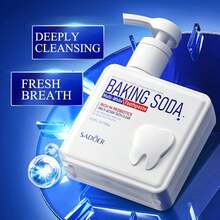 SADOER 1 Botol Pasta Gigi Probiotik Baking Soda, Pembersih Gigi Mendalam, Pemutih dan Pencerah Gigi 300g - Mint - View 8