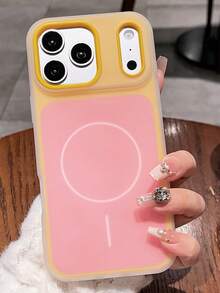 Casing Ponsel Lanyard Magnetik 2-in-1 Warna Permen yang Kompatibel dengan iPhone 18 Pro Max 18 Pro 17 Pro Max 17 Pro 17 16 Pro Max 16 Pro 16 15 Pro Max 15 Pro 15 14 Pro Max 14 Pro 14 13 Pro Max 13 Pro 13 Penutup Silikon Lembut untuk Pengisian Daya Nirkabel Pelindung Ponsel yang Dapat Dilepas - kuning pucat - View 3