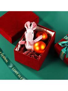 1pc Nested Gift Box, Burgundy Gift Box, Suitable For Floral Arrangement, Wedding, Birthday, Valentine's Day, Bridesmaid, Christmas Party, Anniversary - A - View 3
