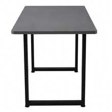 Industrial Style Dining Table Rectangular Dining Table Coffee Leisure Table Modern Simple Dining Table Iron Gray 96.52 X 77.47 X 22.48 Cm - Black - View 11