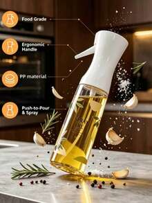 1pc Spray Bottle, Suitable For Soy Sauce, Olive Oil, Etc., For Cooking, Salad Dressing And BBQ, Anti-Backflow, Plastic Material, Easily Achieve Even Mist, Meet Diverse Kitchen Needs, Enhance Cooking Experience, Essential Kitchen Tool - Multicolor - View 3