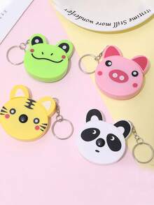 Cartoon Animal Tape Measure Keychain, Double-Sided Scale Automatic Retractable Tape Measure - Soft Body-Hugging Measuring Tape With Ergonomic Handle, Portable Tailor Ruler Suitable For Tailoring And Home Use, Can Measure Waist, Chest, Height - Perfect For Fabric And DIY Projects - A - View 2