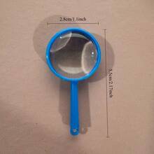 [10pcs Magnifying Glass] 10pcs Durable Portable Colorful Plastic Handheld Magnifying Glass, Suitable For Science Experiments, Outdoor Exploration And Educational Activities - A - View 3