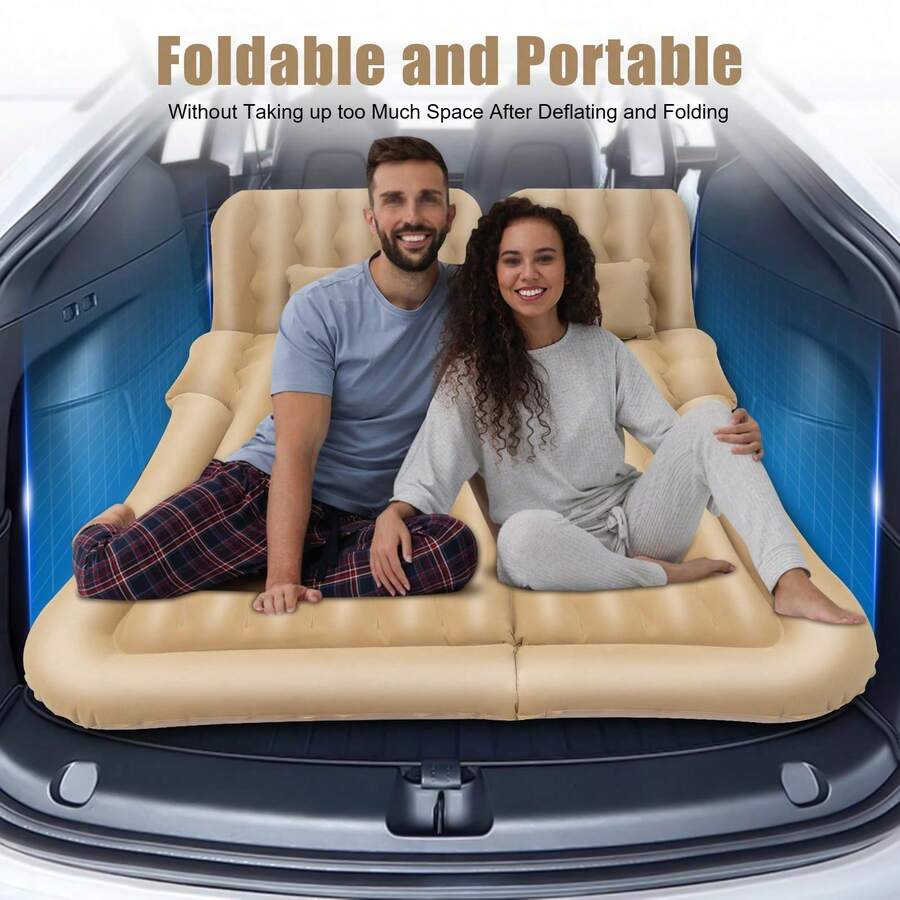 Futchoy Lit gonflable pour voiture - Beige - Voir 1