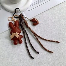 Cute Bow Rabbit Pendant, Rabbit Keychain Pendant, Gentle Style Rabbit Pendant, Creative Heart Pendant, Luxury Bag Charm, Suitable As Birthday Gift For Best Friend/Bag Charm, DIY Wallet Making, Women's Summer Bag Charm, Holiday Essential - Multicolor - View 13