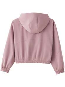 Under Armour Women's Rival Woven Hooded Jacket Casual Sports Jacket 6014063-673 - Pink - View 7