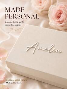 Personalized Bridesmaid Invitation Gift Box - Customized Name Bridesmaid Keepsake, Luxury Minimalist Bridal Party Gift - Multicolor - View 3