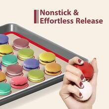 2pcs Silicone Baking Mats, Non-Stick Reusable Silicone Pastry Mats, Heat-Resistant Oven Baking Sheet Liners, Suitable For Making Macarons, Cookies, Bread, Pastries And Biscuits, Easy To Clean Baking Mats, Flexible And Durable Silicone Baking Accessories, Can Replace Disposable Baking Parchment Paper For Repeated Use, Home Kitchen DIY Baking Tools, Oven- Non-Slip Pastry Rolling Mats, Suitable For Home Baking Parties And Dessert Making, Microwave And Oven Dual-Use, Washable And Reusable Kitchen Baking Utensils, Suitable For Baking Enthusiasts - View 13