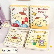 [SANRIO Series Bestseller] Sanrio Official Authorized 4-Piece Set/Random A: 4 Pcs Random Mini Spiral Notebooks, Cartoon Notebooks A7 Cute Mini Portable Pocket Notebooks, Student Gift School Supplies - Multicolor - View 20