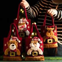 Christmas Decoration Christmas Eve Gift Bag Candy Gift Bag Doll Tote Bag Christmas Party Gift Bag - Multicolor - View 3