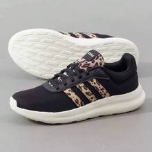 Adidas New LITE RACER 4.0 Women's Running Shoes, Lightweight And Comfortable With Shock Absorption - Black/Tan - View 5