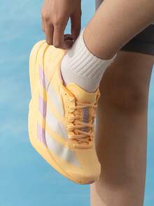 Adidas New Cushionnova Shock-Absorbing Non-Slip Casual Women's Running Shoes - Orange/Light Purple - View 1