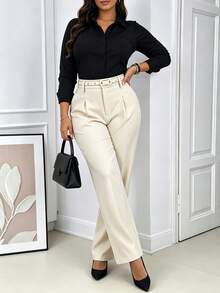 Women Pants - Apricot - View 4