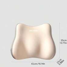 2pcs Memory Foam Lumbar Support Cushion & Donut Seat Cushion Set, Ergonomic Back And Hip Support Pillow, Relieve Pressure, Suitable For Office Chair Long Sitting - Multicolor - View 6