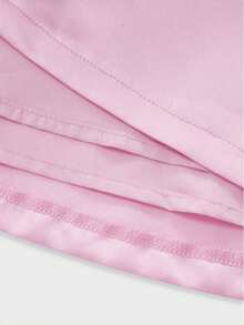 Women Elegant Silky Satin Dress Spaghetti Strap Fall Winter Apparel For Prom Birthday Party Dating Going Out - Pink - View 11
