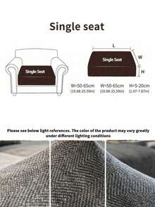 1pc Dark Gray Minimalist Solid Color Thick Elastic Sofa Seat Cushion Cover Backrest Cover, Protects Sofa, Dirt-Resistant, Easy To Remove And Wash, Suitable For All Seasons, Fits Living Room Decor, Sofa Cover, Sofa Covers, Sofa Cover L Shape, Sofa Cover 3 Seater, Large Cushion Covers, Large Cushion Cover, Sofa, Throws For Sofa, Living Room Sofa, Living Room Furniture, Couch Covers For Sofa And Loveseat, Boho Home Decor - Dark Grey - View 11