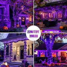 1PC 5m/7m/12m/22m Solar String Lights, 20/50/100/200LED Outdoor Waterproof Solar String Lights, 8 Modes, Suitable For Garden Fences, Camping, Parties, Parties, Halloween, Courtyards, Weddings, Parties, Lawns, Christmas Decorations - Solar LED String Lights - View 26