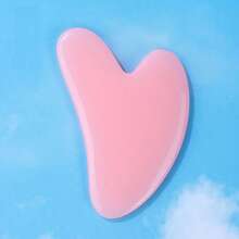 1pc Facial Gua Sha Massage Tool, Acupoint Muscle Cell Repair Slimming Face Beauty Quartz Stone Gua Sha Board - Multicolor - View 11