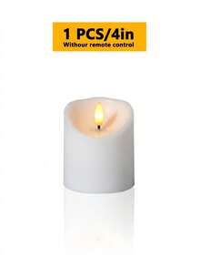 3pcs Flameless Candle Lights With Timer Remote Control, Battery Operated Flickering Pillar LED Candles, Suitable For Halloween, Christmas, Mother's Day, Valentine's Day, Dining Table, Proposal, Wedding, Birthday, Party - Wavy Slant - View 13
