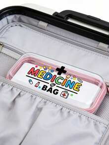 Kotak Pelindung Ritsleting Keras Transparan Motif Medis, Tas Medis, Tas Perlengkapan Mandi, Tas Penyimpanan Perjalanan PVC, Desain Ritsleting, Tas Perlengkapan Mandi Rias Ringan Tahan Pudar, Tas Ritsleting Plastik Keras, Tas Ritsleting Transparan, Bahan Plastik, Mudah Dibersihkan, Perlengkapan Perjalanan Penting - MultiWarna - View 10