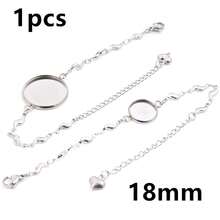 1 Piece 12-20mm Inner Size Crafts Stainless Steel Bangle Bracelet Cabochons Blank Base Tray Setting DIY Jewelry Making Accessories - Bracelet Display Stand - View 11