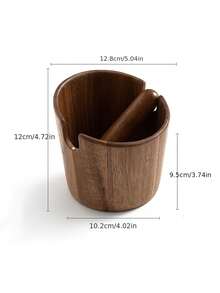 Coffee Knock Box Espresso Coffee Knock Box, Wooden Coffee Grounds Storage Box For Espresso Machine, Made Of Acacia Wood, Suitable For Coffee Bar Decor - Living Room Coffee Bar - Multicolor - View 3