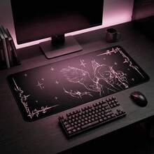 Crying Angel Illustration Desk Mat | Gothic Angel Mousepad,Gaming Mouse PadDesk Decoration 31.5" X 11.8" - Mouse Pad - View 10
