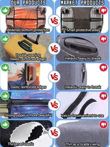 1PC / Flat Print Design / Luggage Cover (Only Luggage Cover, Not Including Luggage Case) / Suitable For 20 To 28 Inch Luggage / Made Of Thickened Fabric / Essential Accessory For Your Travel And Checked Luggage - Multicolor - View 4