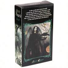 Dark Angels Tarot Cards Mysterious Tarot Cards Fortune Telling Game Cards Party Gathering Game - Black - View 4