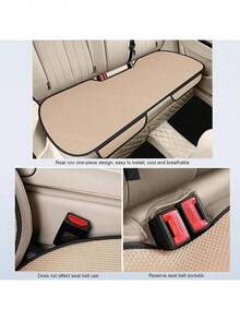 1/3pcs Breathable Car Seat Cushion, Non-Slip Wear-Resistant Car Seat Cover, Universal Bottom Seat Cover With Storage Pocket, Suitable For Most Car Models - 1 Pack Front Seat Cover - View 10