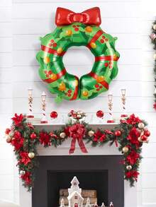 1/3pcs Christmas Tree Ring Balloons, Red And Green Christmas Tree Rings, Suitable For Christmas, Birthday Party Supplies, Christmas Balloon Decoration, Party Event Decoration, Holiday Celebration, Home Decor - Multicolor - View 4