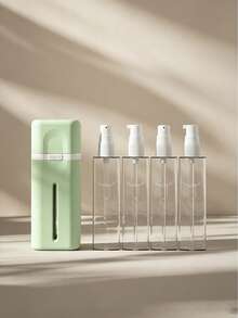 Multifunctional 4-In-1 Travel Dispenser Bottle Set, Multi-Compartment Design, Portable Leak-Proof Container, Suitable For Camping, Business Trips, Fitness And Outdoor Activities, Compact Refillable Water Bottles - Multicolor - View 13
